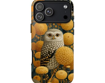 Little Owl Yellow Dandelion Flowers | Phone Ink Case | Custom Made Cover | Lifetime Warranty