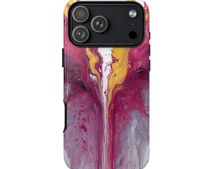 Pink Yellow Liquid Dripping Dream Phone Case: iPhone, Galaxy, Pixel - Lifetime Warranty