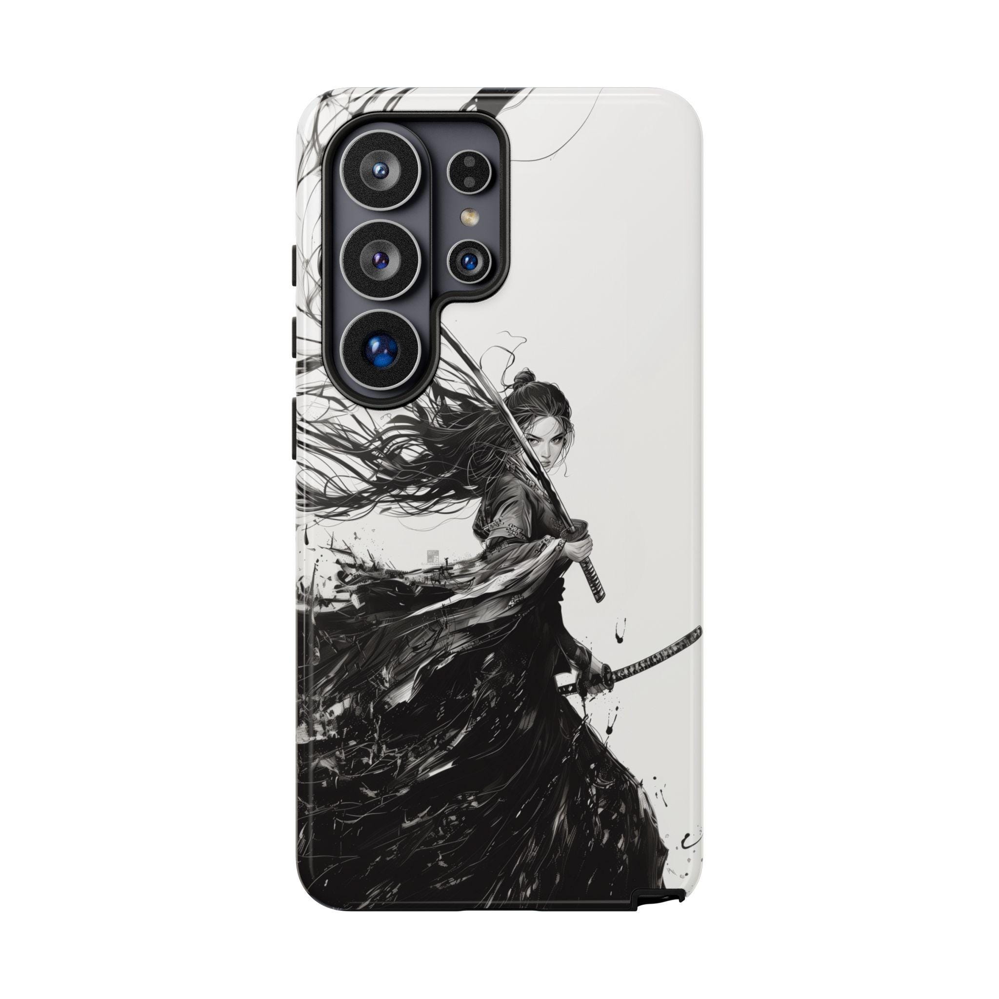 Japanese Samurai Onna Musha Ninja Girl Phone Case, iPhone Galaxy