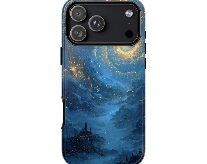 Otherworld Portal Swirling Stars Castle Phone Case: iPhone, Galaxy, Pixel - Lifetime Warranty