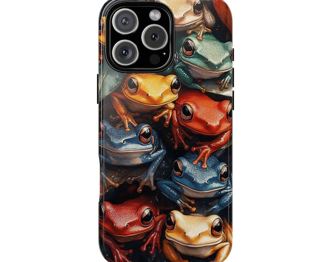 Tropical Color Frog Amphibian Frogs Phone Case: iPhone, Galaxy, Pixel - Lifetime Warranty