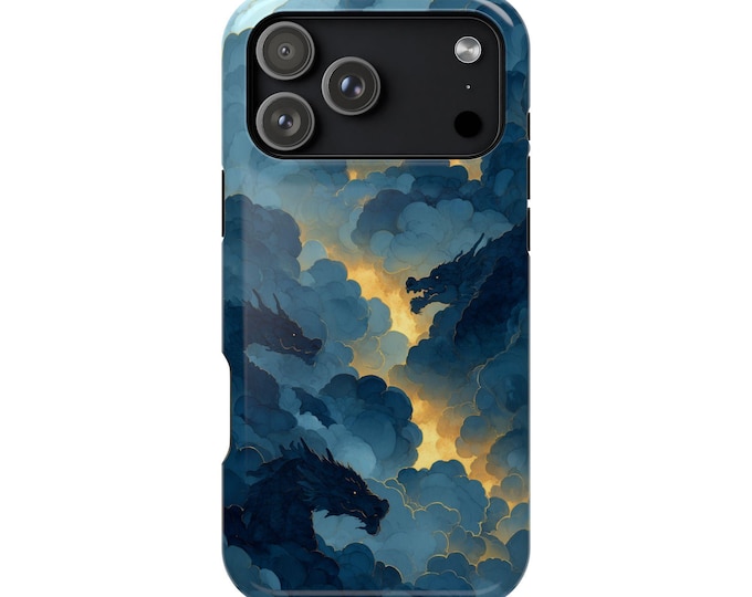 Dragons Mystic Ink Clouds Phone Case for iPhone | Samsung Galaxy | Google Pixel