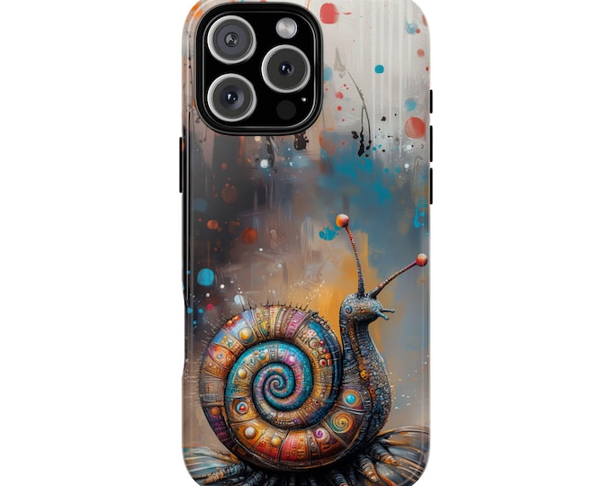 Abstract Steam Punk Snail Shell Art Phone Case: iPhone, Galaxy, Pixel - Lifetime Warranty