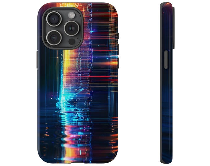 Beam Signal Glitch Wave Cover Phone Case: iPhone, Galaxy, Pixel - Lifetime Warranty