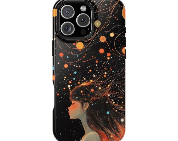 Dreamy Anime Girl Klimt Inspired Art Phone Case: iPhone, Samsung Galaxy, Pixel - Lifetime Warranty