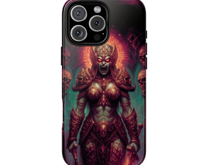 Aztec Warrior Goddess Radiant Skulls Phone Case: iPhone, Galaxy, Pixel - Lifetime Warranty