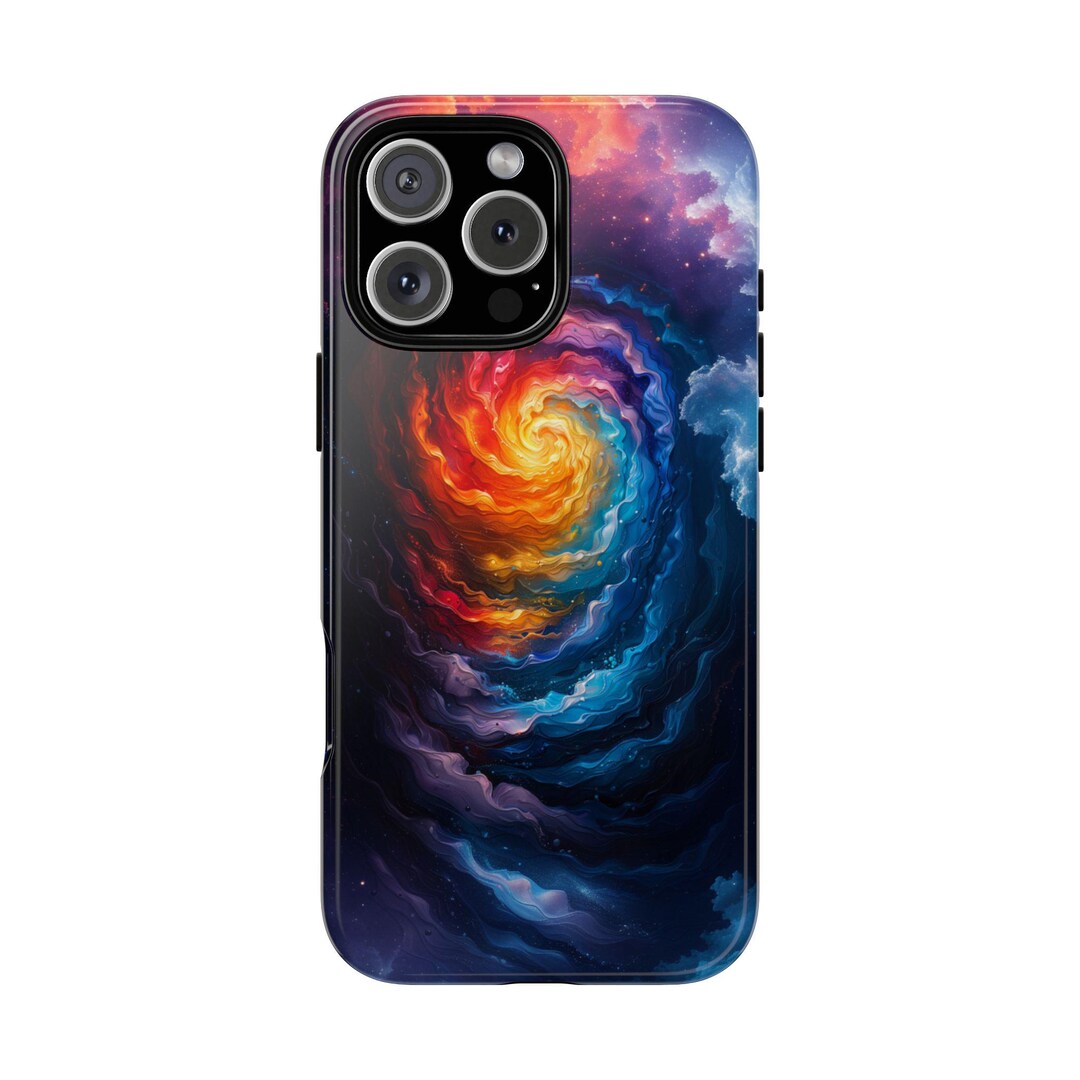 Phone Ink Case: iPhone | Galaxy | Pixel - Spiral Colors Swirls Colorful ...