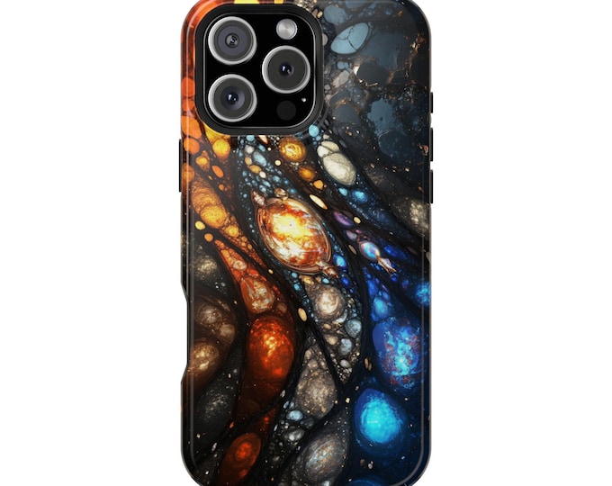 Celestial World Cosmic Stained Glass Phone Case: iPhone, Galaxy, Pixel - Lifetime Warranty
