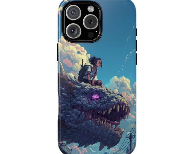 Ferocious Dragon Anime Girl Phone Case for iPhone | Samsung Galaxy | Google Pixel