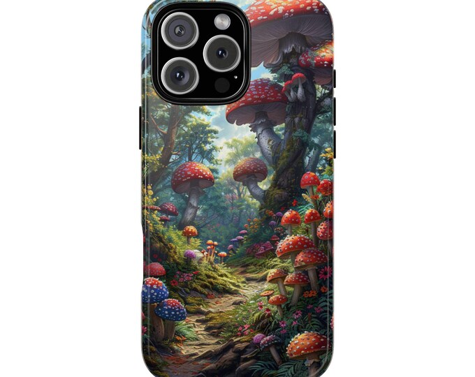 Enchanted Mushroom Forest Phone Case: iPhone, Galaxy, Pixel - Lifetime Warranty