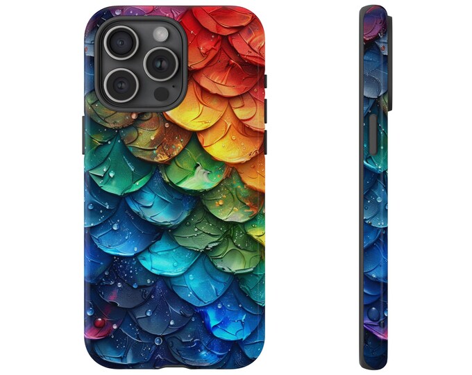 Mermaid Scales Colorful Rainbow 6 Phone Case: iPhone, Galaxy, Pixel - Lifetime Warranty