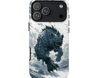 Hyena Monster White Sunlight | Phone Ink Case | Custom Made Cover | Lifetime Warranty