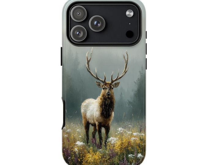 Majestic Elk Wet Painting Style Phone Case: iPhone, Galaxy, Pixel - Lifetime Warranty