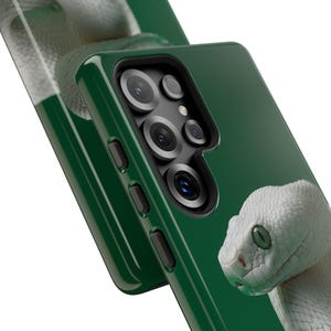 White Python Snake Green Phone Case: iPhone, Galaxy, Pixel - Personalized, MagSafe, Lifetime Warranty imagen 13