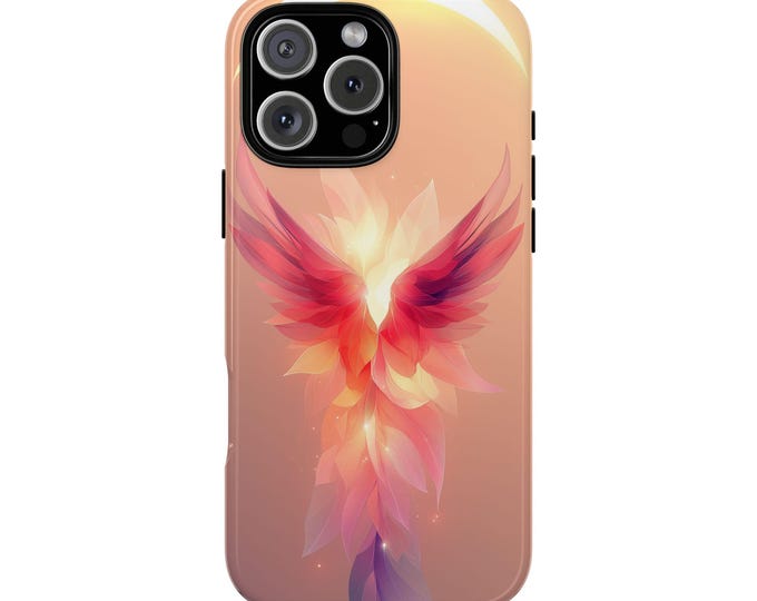 Celestial Wings Light Pink Phone Case: iPhone, Galaxy, Pixel - Lifetime Warranty