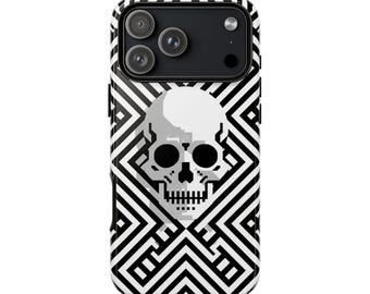 Maze Eternal Skull Core Labyrinth Pattern | Phone Ink Case | Custom Made Cover | Lifetime Warranty
