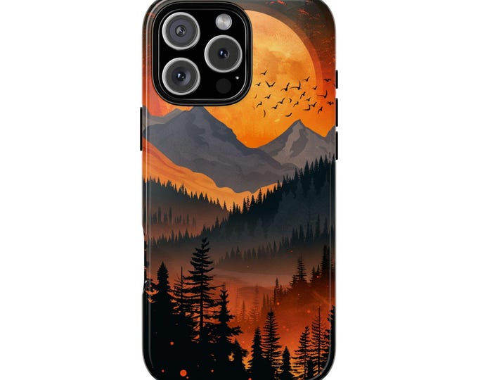 Forest Wilderness Full Moon Phone Case: iPhone, Galaxy, Pixel - Magsafe Compatible