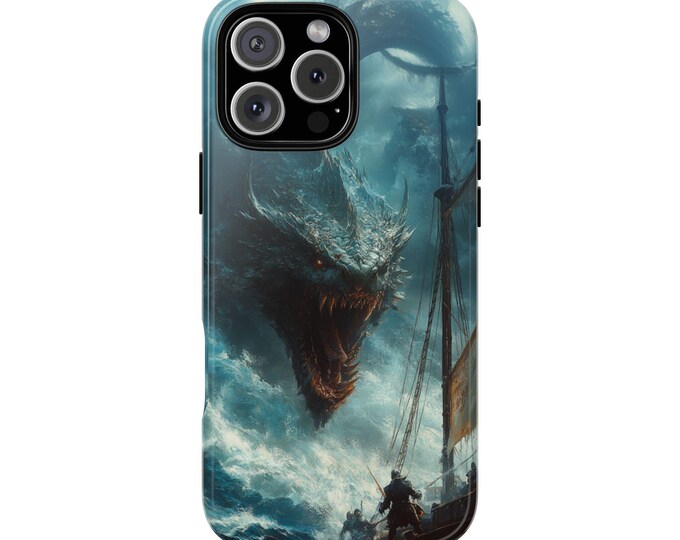 Sea Monster Dragon Serpent Ship Battle Phone Case for iPhone | Samsung Galaxy | Google Pixel