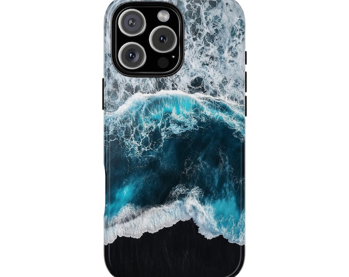 Tranquil Blue Teal Ocean Waves Phone Case: iPhone, Galaxy, Pixel - Lifetime Warranty