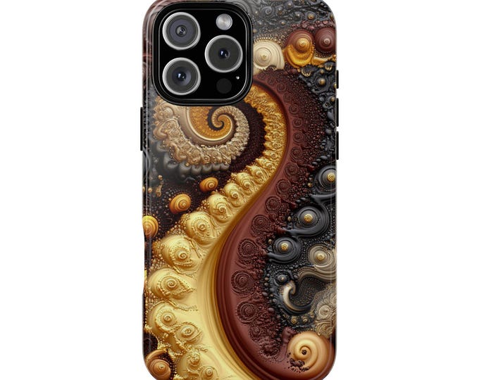 Mandelbrot Julia Fractal Abstract Pattern Phone Case: iPhone, Galaxy, Pixel - Lifetime Warranty