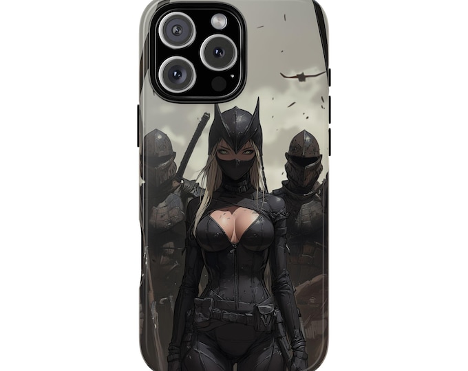 Assassin Warrior Girl Battle Knights Soldiers Phone Case: iPhone, Galaxy, Pixel - Lifetime Warranty
