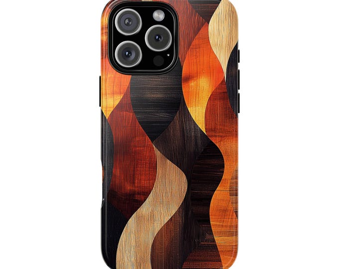 Wooden Veneer Brushed Wood Abstract Phone Case: iPhone, Galaxy, Pixel - Lifetime Warranty