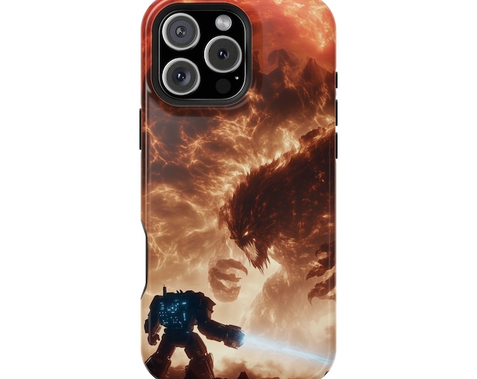 Robot Mech Warrior Inferno Sci-fi Beast Phone Case: iPhone, Galaxy, Pixel - Lifetime Warranty