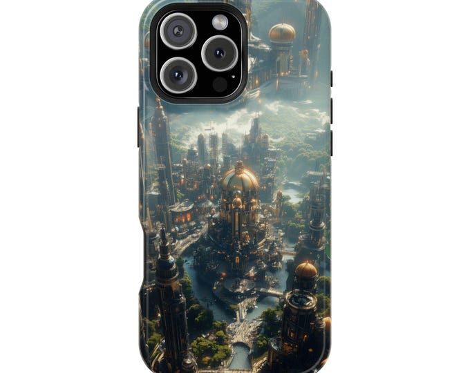 Citadel City Ancient Steampunk Cathedral Cityscape - Phone Case for iPhone | Samsung Galaxy | Pixel