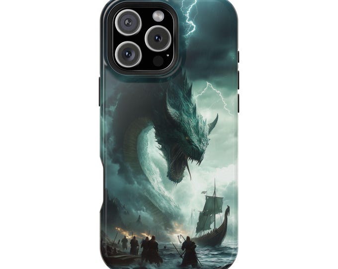Wrath of the Seas Viking Serpent Fury Phone Case: iPhone, Galaxy, Pixel - Lifetime Warranty