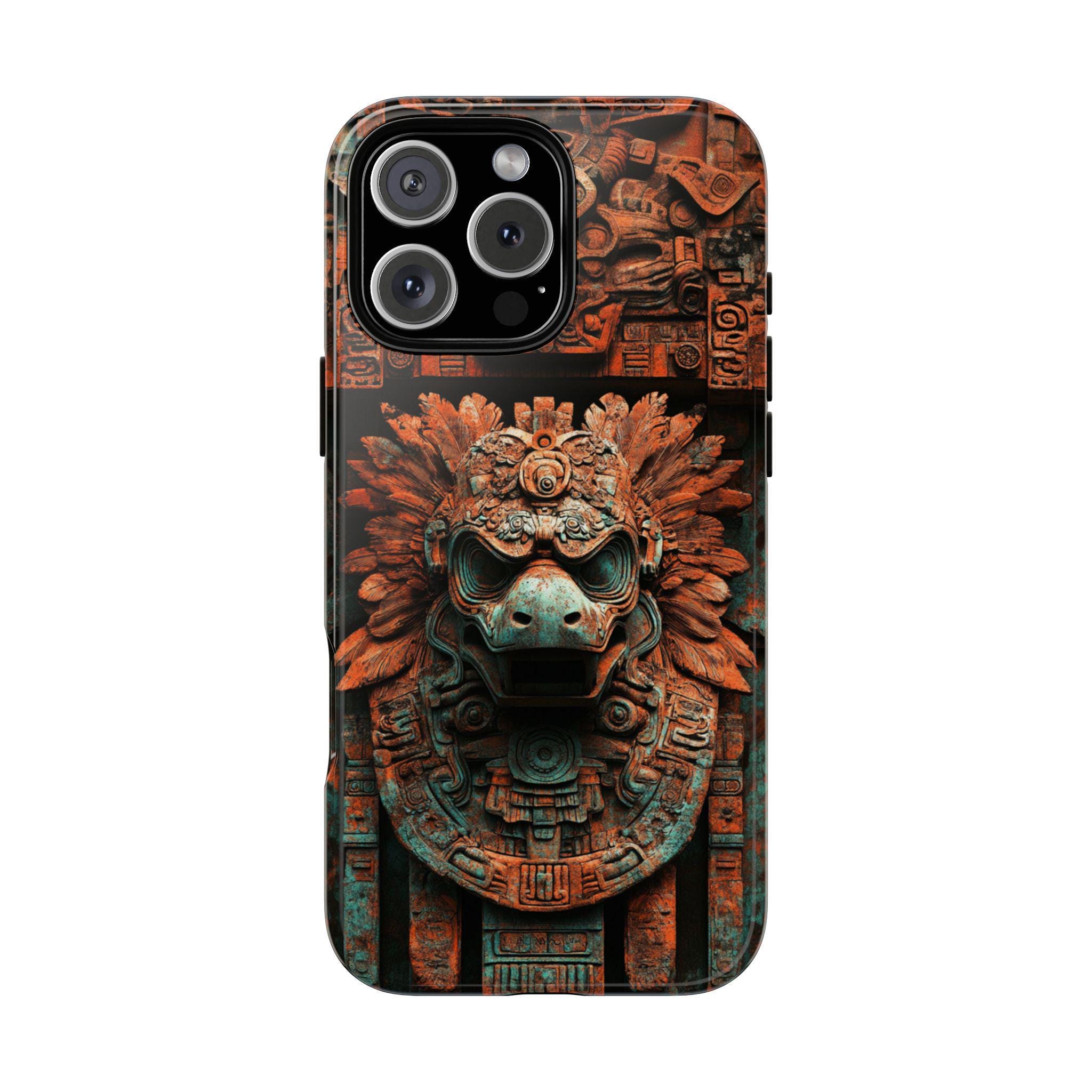 Society6 iPhone5用 Aztec 3 ケース Aztec Calendar Mandala - Wood Phone Case – Engraversdungeon