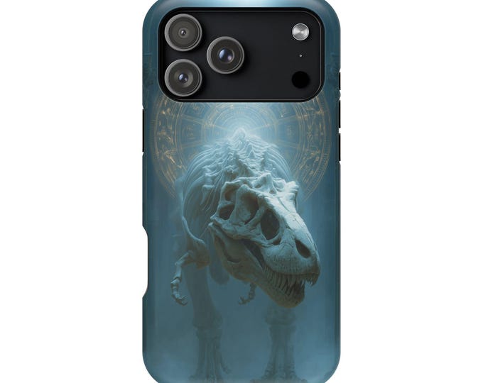 Ancient T-Rex Skeletal Tyrannosaurus Dinosaur Phone Case: iPhone, Galaxy, Pixel - Lifetime Warranty