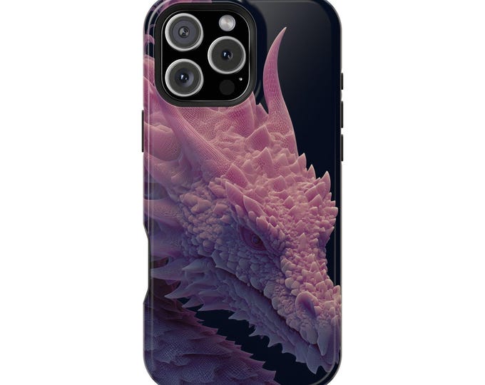 Fractal Dragon Ethereal Gaze Phone Case: iPhone, Galaxy, Pixel - Lifetime Warranty
