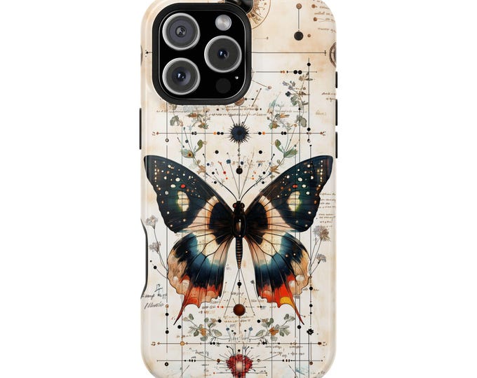 Butterfly Vintage Sketch Artwork Butterflies Lover Phone Case: iPhone, Galaxy, Pixel - Lifetime Warranty