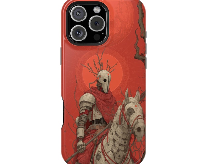 Wasteland Knight Crusader Armor Horse Phone Case: iPhone, Galaxy, Pixel - Lifetime Warranty