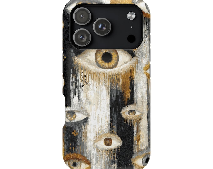 Nomad Eyes Abstract Eyeballs Phone Case: iPhone, Galaxy, Pixel - Lifetime Warranty