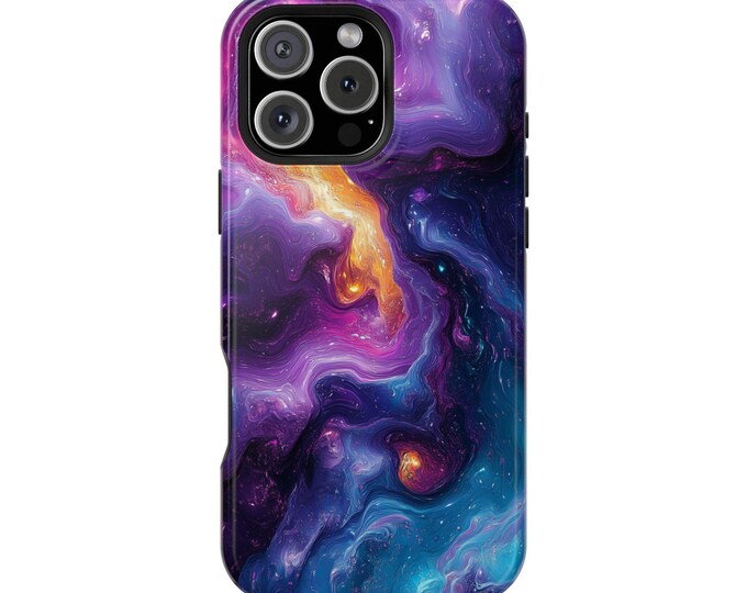 Fractal Dreamscape Purple Orange Blue Hydro Dip Phone Case: iPhone, Galaxy, Pixel - Lifetime Warranty