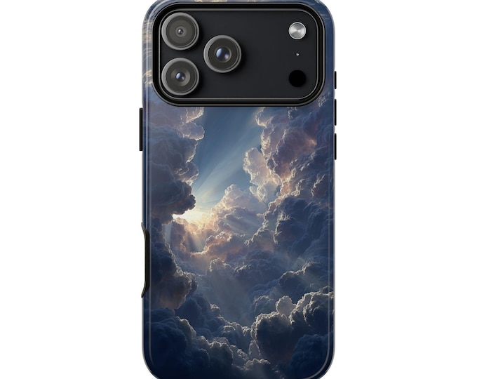 Sky Cloud Sun Rays Phone Case: iPhone, Galaxy, Pixel - Lifetime Warranty