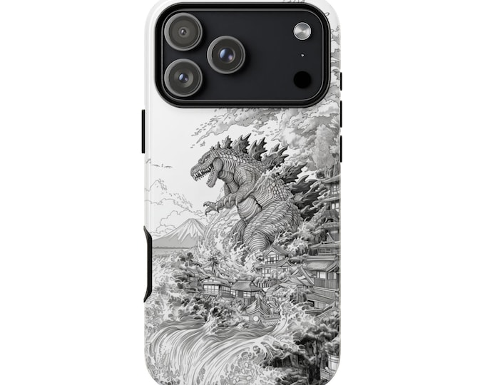 Kaiju Japan Monster Wave Phone Case: iPhone, Galaxy, Pixel - Lifetime Warranty