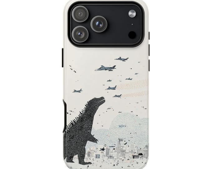 Kaiju Battle Fighter Jets Cartoon Phone Case: iPhone, Galaxy, Pixel - Lifetime Warranty