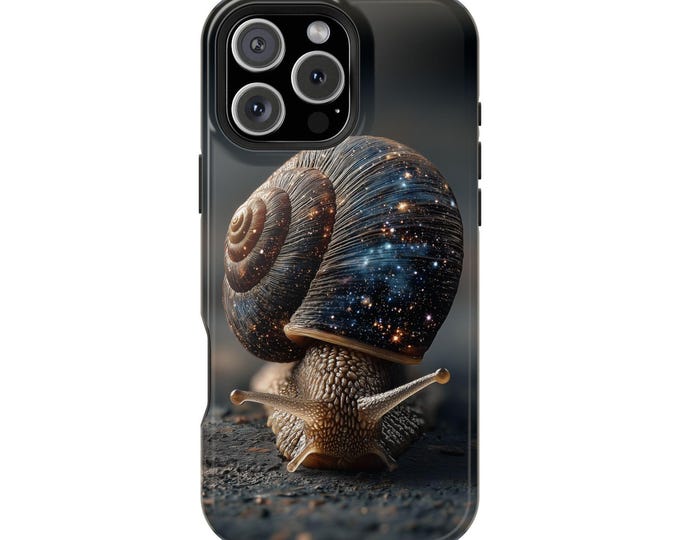 Snail Shell Cosmic Nebula Stars Phone Case: iPhone, Galaxy, Pixel - Lifetime Warranty