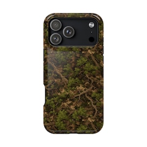Phone Ink • Case for iPhone | Samsung Galaxy | Google Pixel • Woodland Camouflage Cedar Forest Green