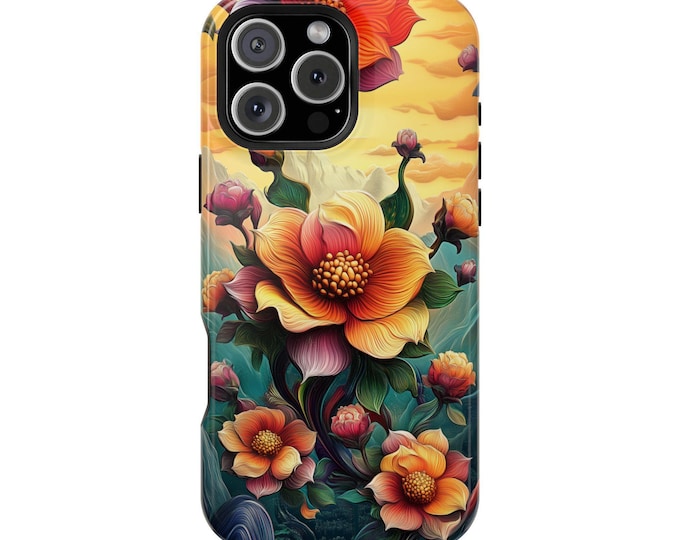 Ikebana Abstract Orange Flower Phone Case for iPhone | Samsung Galaxy | Google Pixel