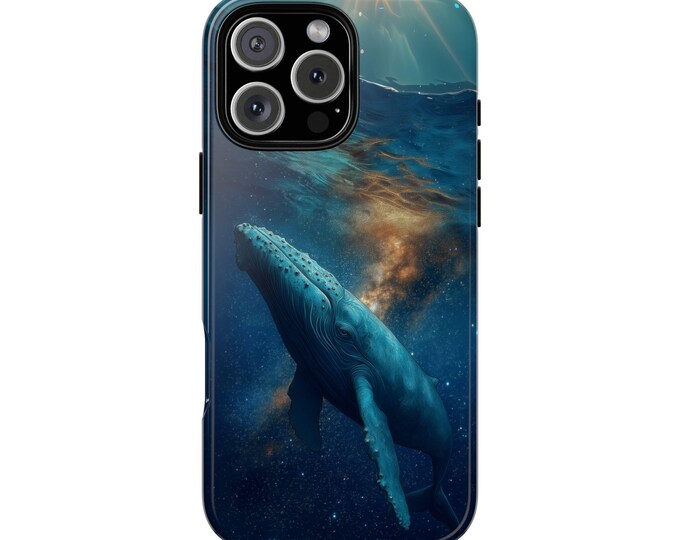Blue Whale Celestial Ocean Deep Phone Case: Tough Cover for iPhone (MagSafe Compatible), Samsung Galaxy, Pixel