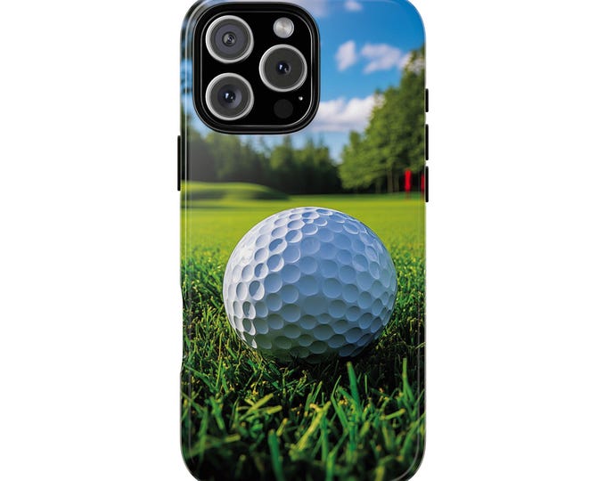 Golf Ball Grassfield Golfing Art Phone Case: iPhone, Galaxy, Pixel - Lifetime Warranty