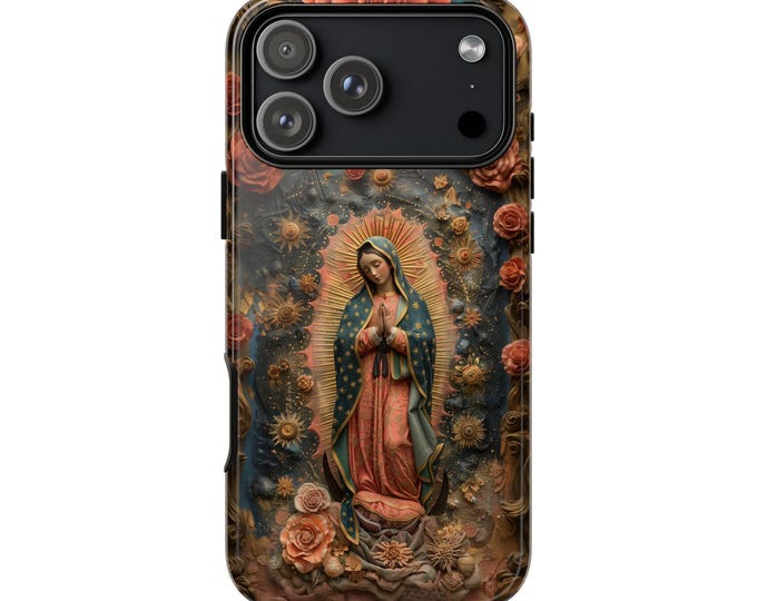 Our Lady Guadalupe Virgin Mary Floral Phone Case for iPhone | Samsung Galaxy | Google Pixel