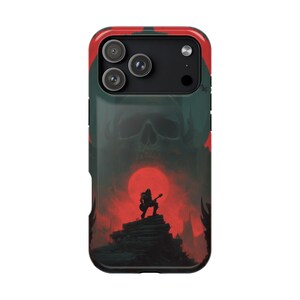 Phone Ink • iPhone Galaxy Pixel • Protection Case • Hell's Gates Bard Death Metal Guitarist