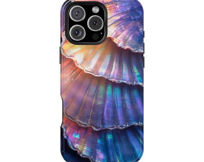 Sea Shells Iridescent Glow Ocean Shine Shell Phone Case: iPhone, Galaxy, Pixel - Lifetime Warranty