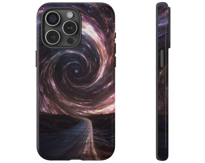 Galaxy Spiral Road Space Cosmos Universe Phone Case: iPhone, Galaxy, Pixel - Lifetime Warranty