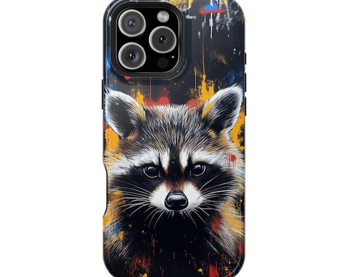 Raccoon Graffiti Abstract Artwork Phone Case: iPhone, Galaxy, Pixel - Lifetime Warranty