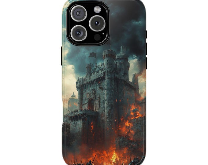 Castle Siege Medieval Knight Battle Phone Case: iPhone, Galaxy, Pixel - Lifetime Warranty